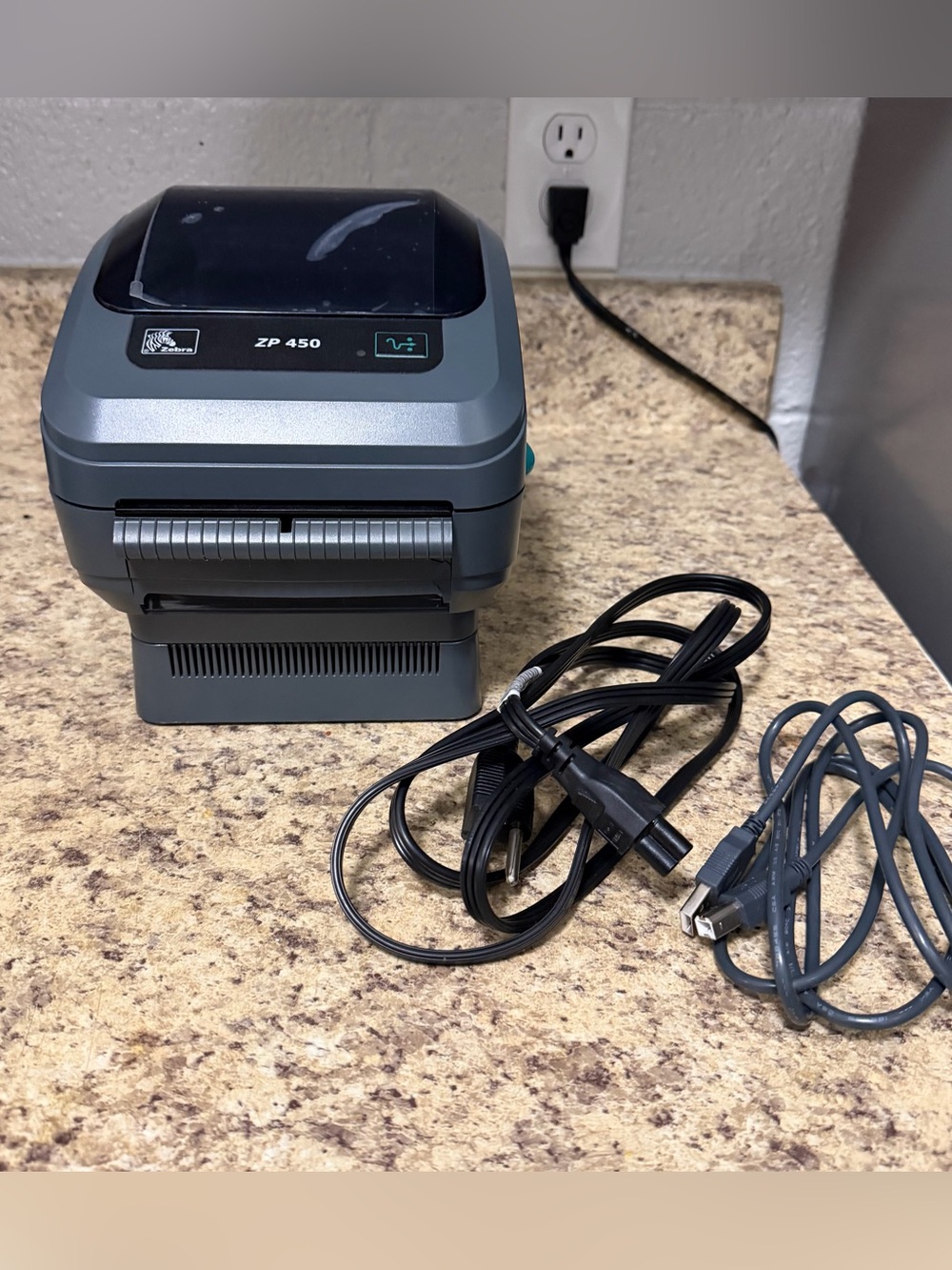 Zebra ZP 450 USB Direct Thermal Label Printer w/ Cables ZP450-0501-0006A